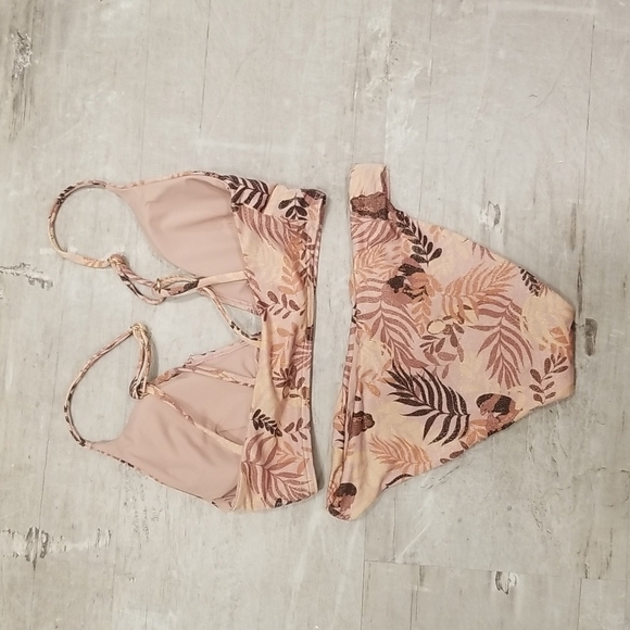 💕L*SPACE💕 Shimmer Bikini Set: Siren Top + Sol Classic Bottom Small S NWT - Picture 2 of 9